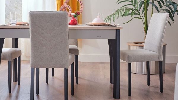 Melinton Sandalye 4077 2 li Krem