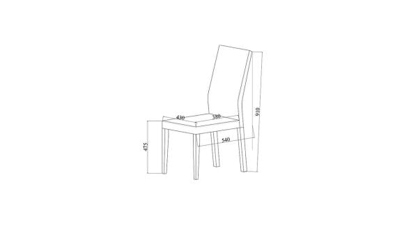Melinton Sandalye 4077 2 li Krem