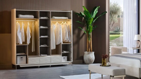 Marietta 5 Kapaklı Gardırop
