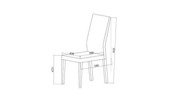 Monaco Sandalye 4077 2 li