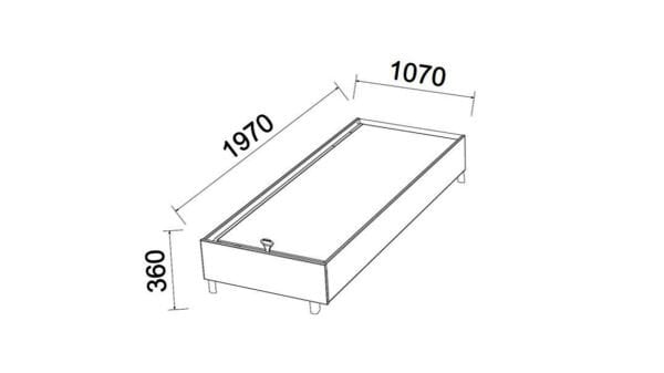 Boheems Genç Odası Baza 100X200