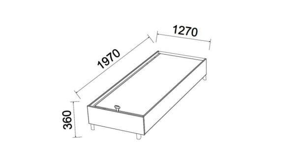 Boheems Genç Odası Baza 120X200