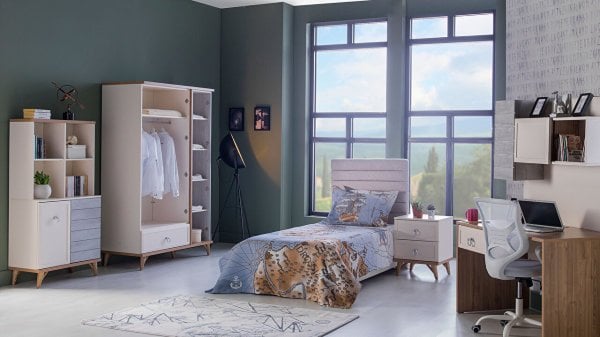 Mavenna 3 Kapaklı Gardırop