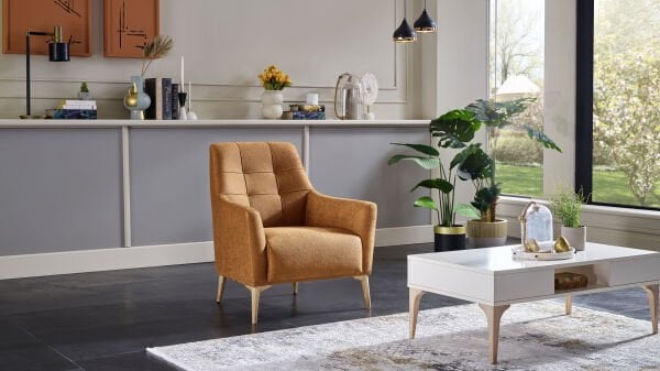 Luis Berjer - Kiremit - Meşe Renk Ayak