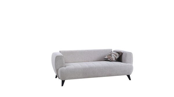 Mona İkili Koltuk - Bej - Kahve Renk Ayak