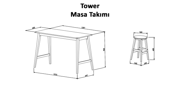 Tower Masa Takımı