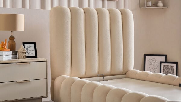 Bio Natura Başlıklı Karyola Seti - Bej 100X200