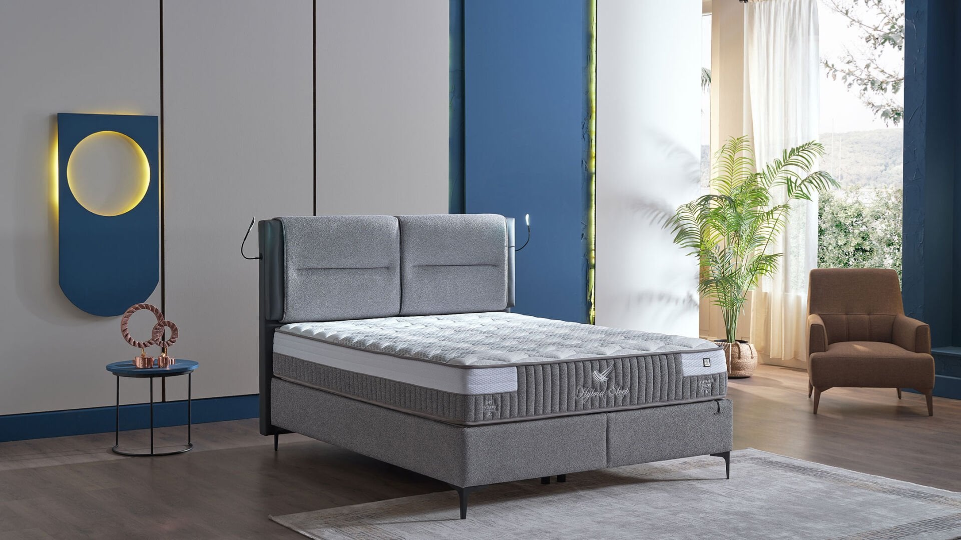 Hybrid Sleep Baza 150X200 - Gri