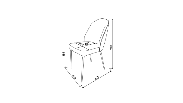 Marietta Alternatif Sandalye 6383 2 li