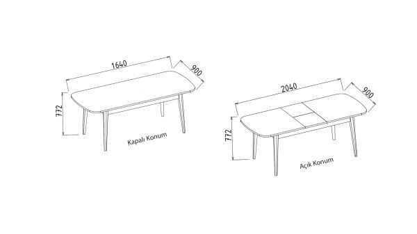 Mona Açılır Yemek Masası