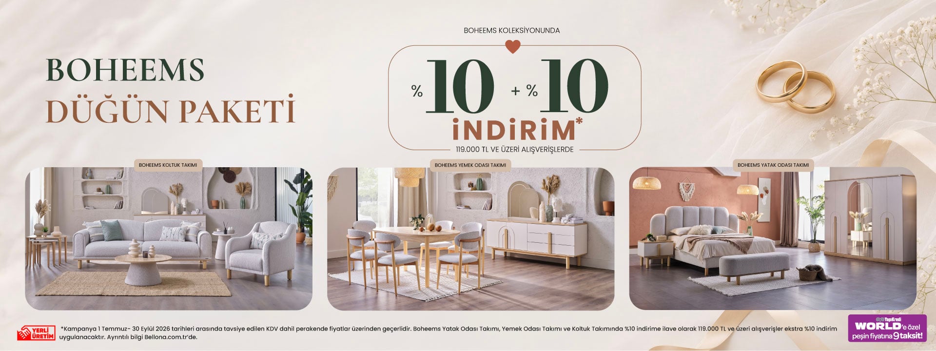Boheems Dügün Paketi