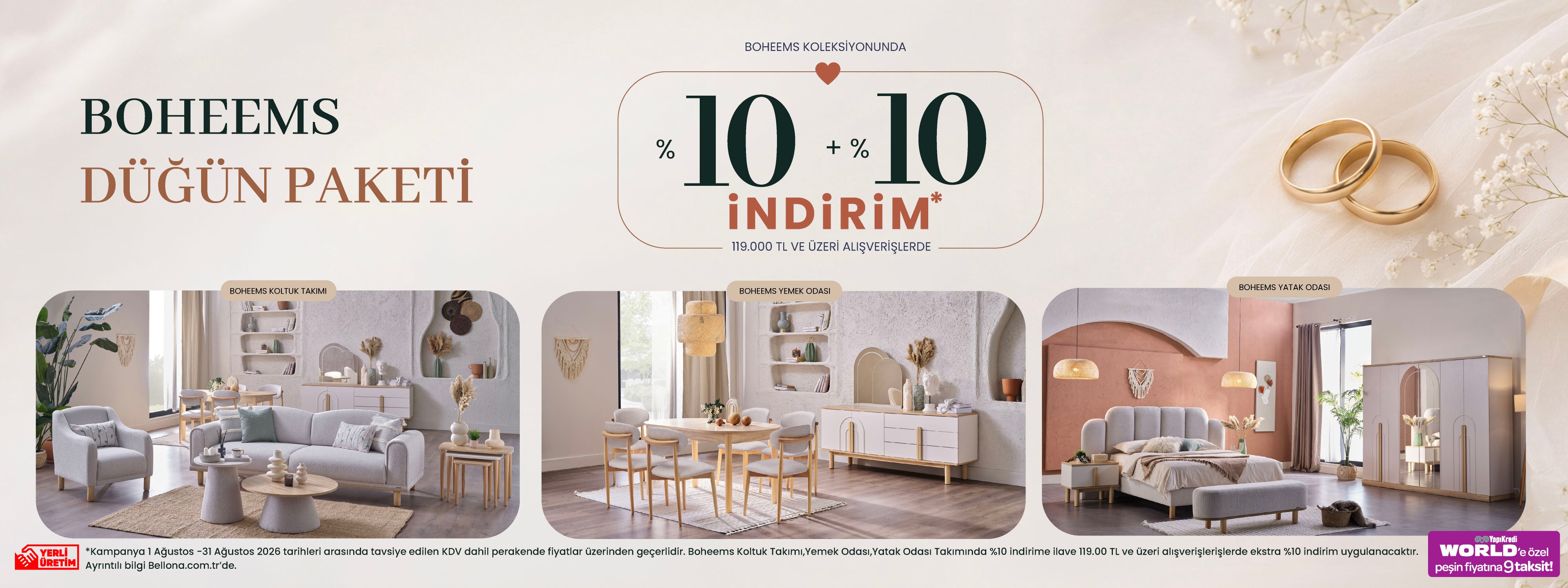 Boheems Dügün Paketi