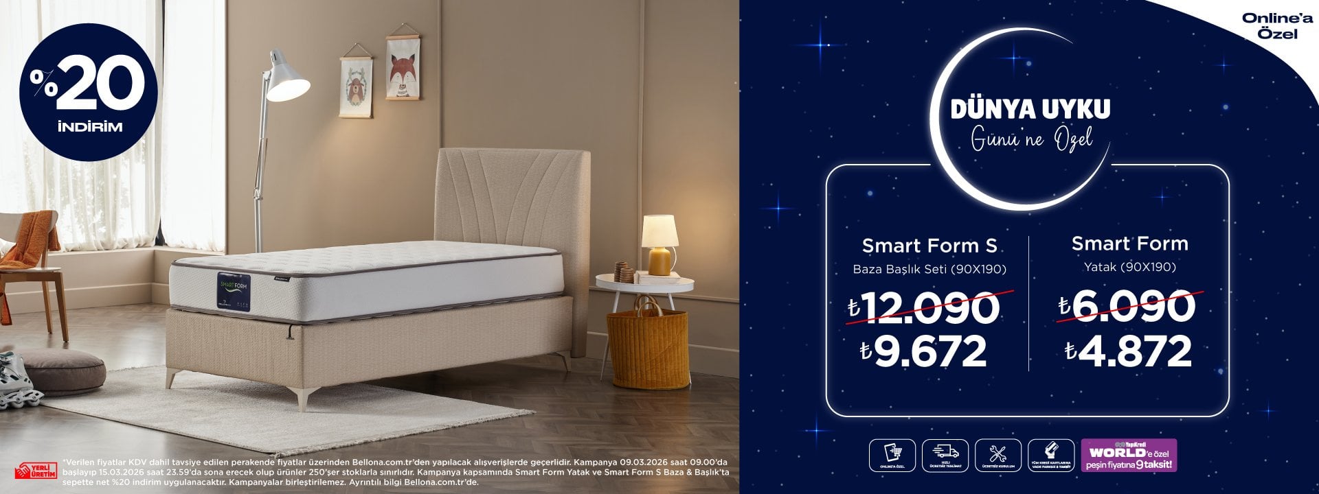 Uyku Günleri Sepette %20 İndirim