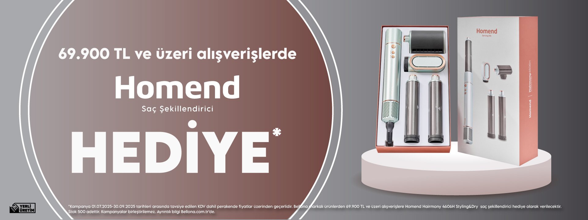 69.900 Tl Üzerine Saç düzleştirici Hediye